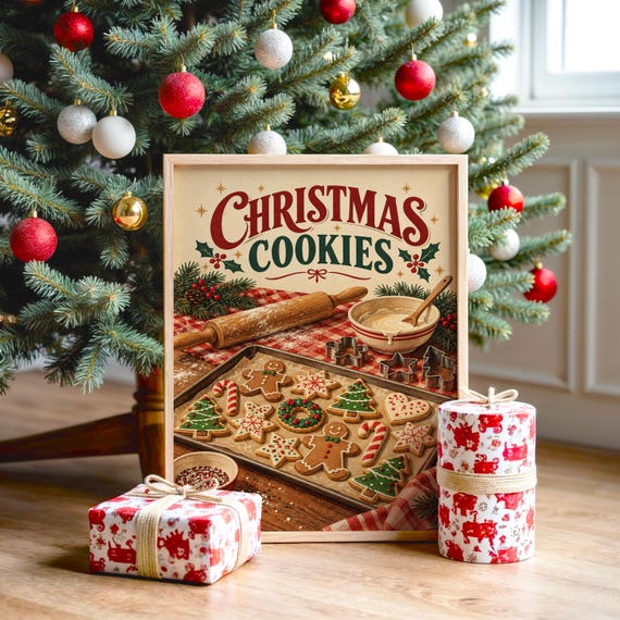 Christmas Cookies wall art print, view 2