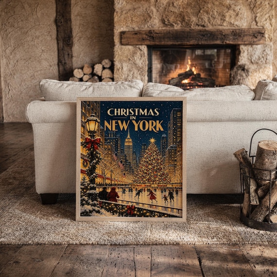 Christmas in New York wall art print, view 14