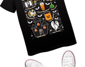 Halloween Checklist T-Shirt | Spooky Season Favorites Graphic Tee