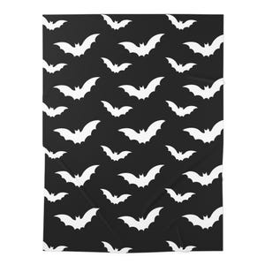 Gothic Bat Baby Swaddle Blanket, Halloween Nursery Wrap (30x40)
