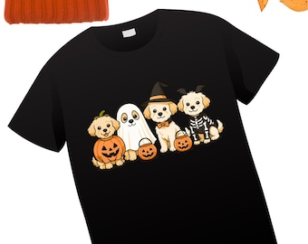 Halloween Dogs T-Shirt | Trick or Treat Puppy Costume Tee