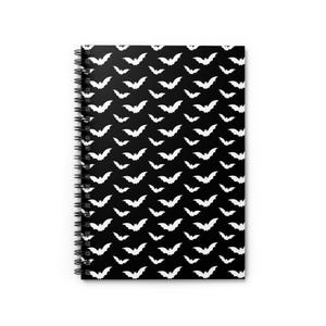 Spooky Bat Spiral Notebook - Perfect for Note-taking, Journaling, Halloween Decor, Gifts for Students, and Animal Lovers