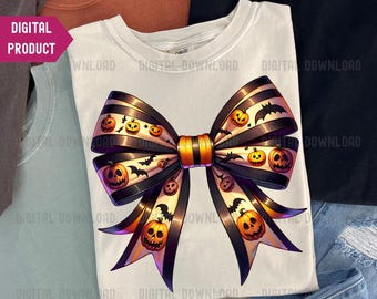 Spooky Season Coquette Halloween PNG, Horror Movie Halloween Sublimation Design, Trendy Horror Bow PNG, Spooky Halloween Coquette Design