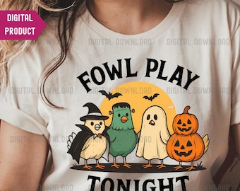 Chick Or Treat Png, Halloween Png, Halloween Chicken Png, Funny Fall Png, Cute Halloween Png, Chicken Sublimation Design, Trendy Design Png