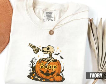 Dog Boop Skeleton Halloween T-Shirt, Dog Boop Halloween Tee Shirts, Funny Dog Shirt, Dog Lover Gifts, Spooky Dog T-shirt, Dog Mom Gift Ideas