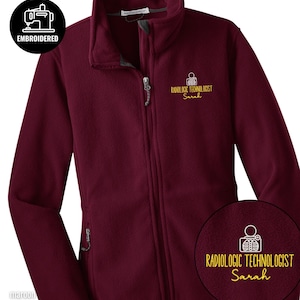 Embroidered Radiologic Technologist Full Zip Jacket, Rad Tech Wear