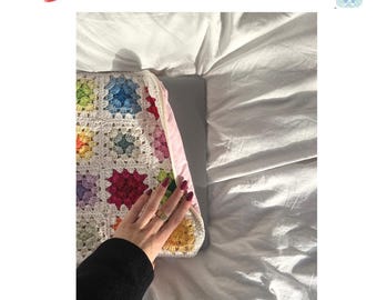 Granny Square Laptop Tasche häkeln – Anfänger Häkelanleitung PDF & Video | DIY Crochet Laptop Case / Laptop Sleeve