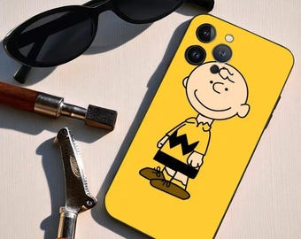 Snoopy & Charlie iPhone-hoesje: zachte siliconen cartoonhoes