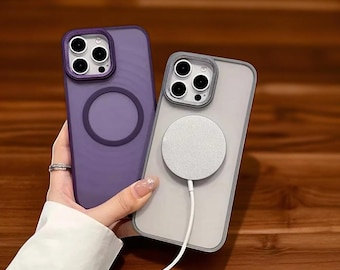 LumaGuard Armor Case – Matte Magnetic-Safe Shield for iPhone 11 to 16 Pro Max Plus