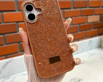 CrystalDrape Diamond Hülle - Strass stoßfestes Glam Cover für iPhone 8 bis 16 Plus Serie
