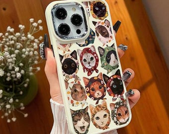 Kattälskare iPhone-skal – Kattdesign, stötsäkert TPU-skal