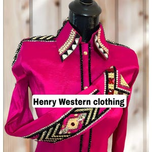 Pink show shirt showmanship shirt western show shirt horse show shirt gift for her shirt for her pink day shirt horsemanship shirt