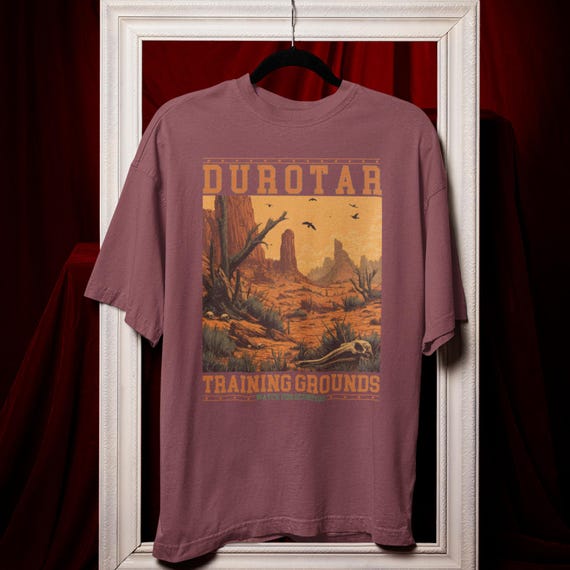 Durotar | Retro Gaming Tshirt, Mmo RPG Orc Zone Tee, Vintage Gaming Map Style Shirt, Horde Inspired Gamer Aesthetic Gift Idea for Nerds