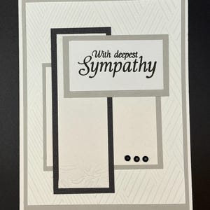 Kit de bricolage de 4 cartes « With Deepest Sympathy » Kit de création de 4 cartes
