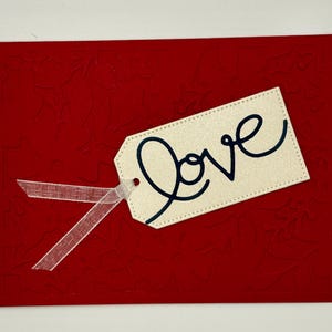 Kit de cartes de voeux DIY « Love Tag Notecard » Kit de création de 4 cartes