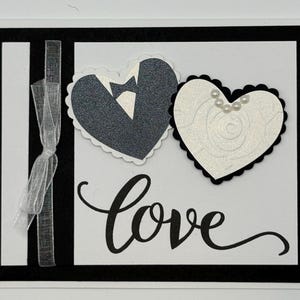 Kit fai da te per biglietti d'auguri, kit per artigianato "Matrimonio Amore 4 carte"