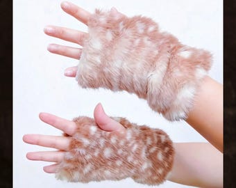 Guanti senza dita con stampa leopardata, paio di guanti invernali caldi e morbidi, comodi scaldamani in stile Y2K, accessorio alla moda per il freddo, regalo per lei