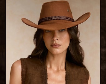 Brauner Cowboyhut Unisex | Trendiger Westernstil