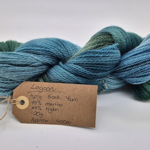 Lagoon - Hand Dyed 4ply Fingering Weight Sock Yarn