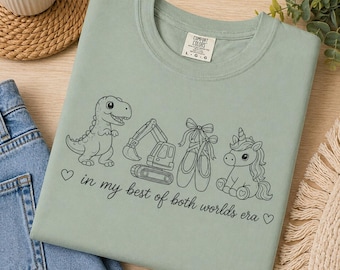 Boy Mom Girl Mom Shirt, Best of Both Worlds Tee, Comfort Colors 1717, Boy Mom Era Shirt, Girl Mom Era Tee, Mama Shirt Gift