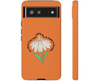 Smiling Daisy Mental Health Awareness Phone Case | Floral Phone Cover | Gift