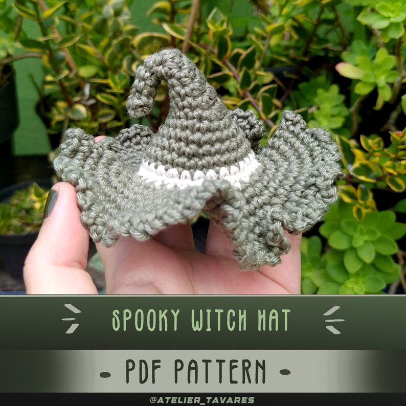 The Spooky Witch Hat Crochet Pattern (PDF Only!) - Etsy