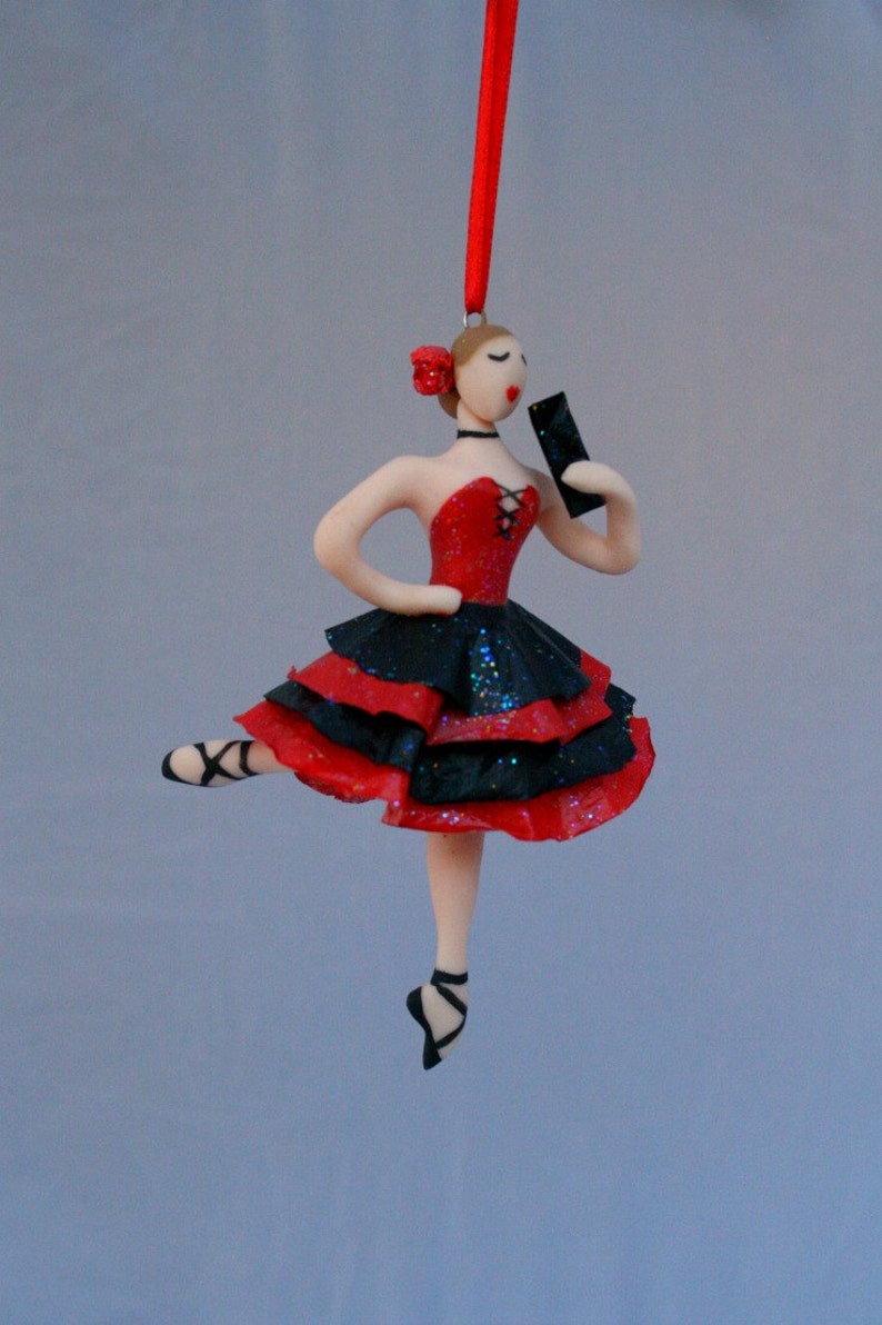 Spanish Ballerina Dancer Ornament from the Nutcracker Hand Etsy