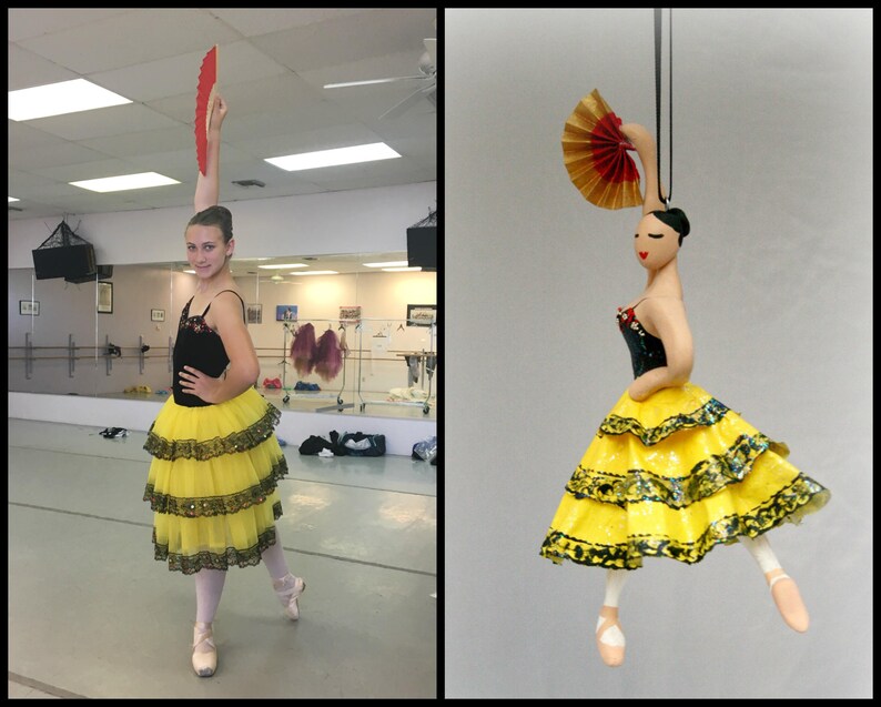 Spanish Ballerina Dancer Ornament from the Nutcracker Etsy