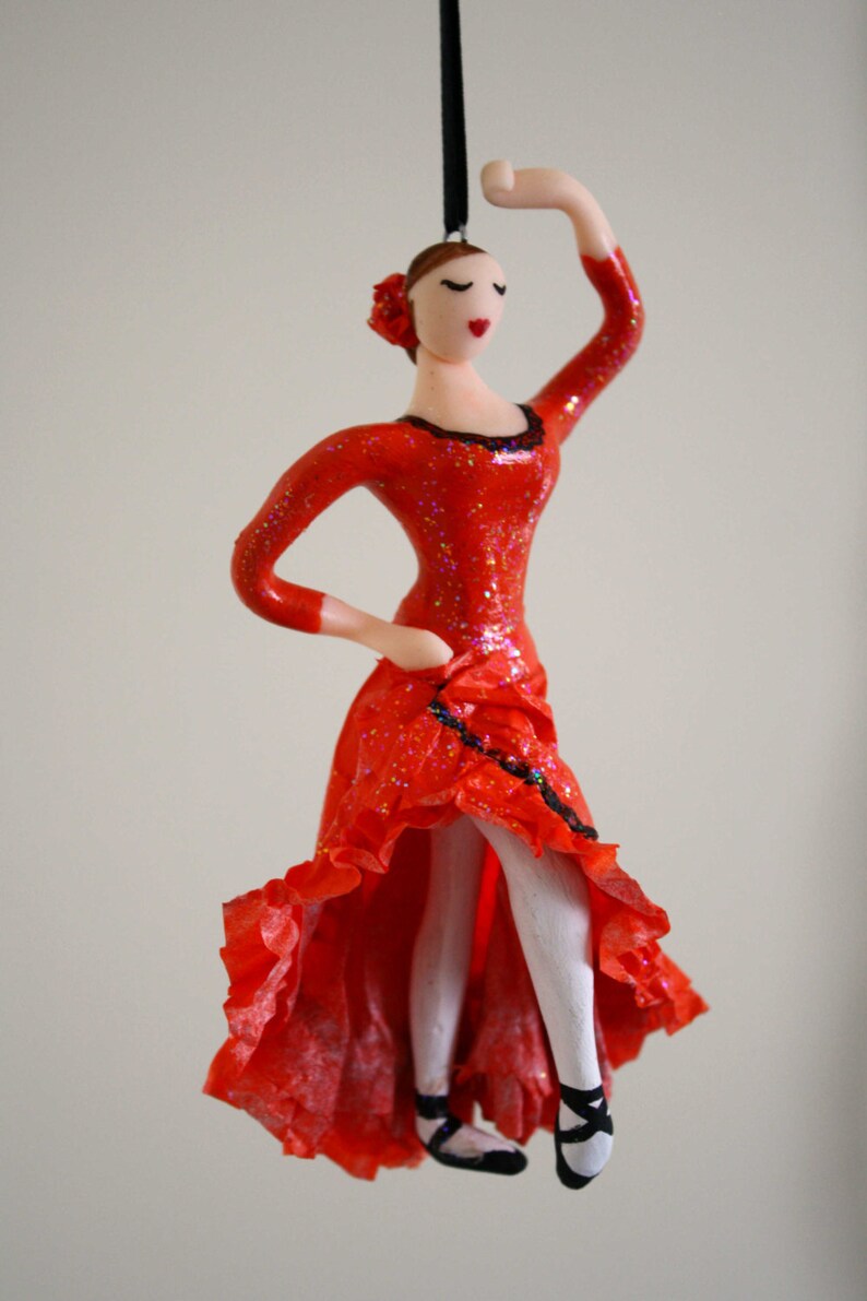 Spanish Ballerina Dancer Ornament From the Nutcracker Etsy