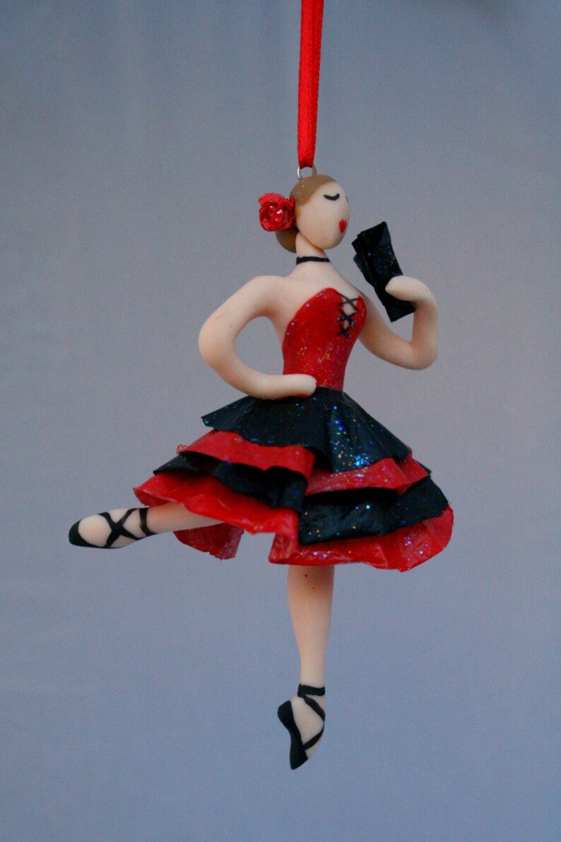 Spanish Ballerina Dancer Ornament from the Nutcracker Hand Etsy