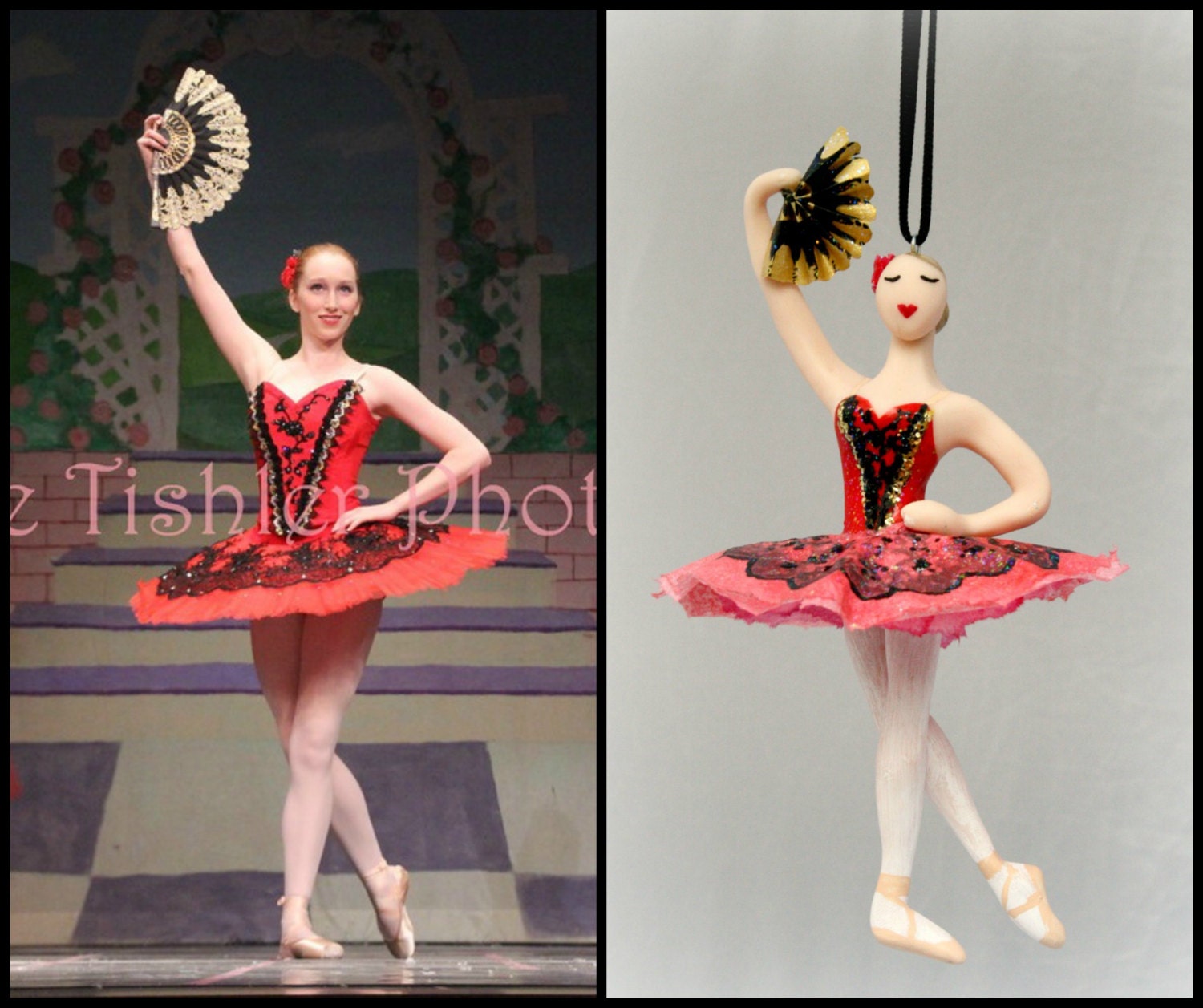Spanish Ballerina Dancer Ornament From the Nutcracker CUSTOMIZED to Your  Costume Hand Sculpted in Clay - Etsy