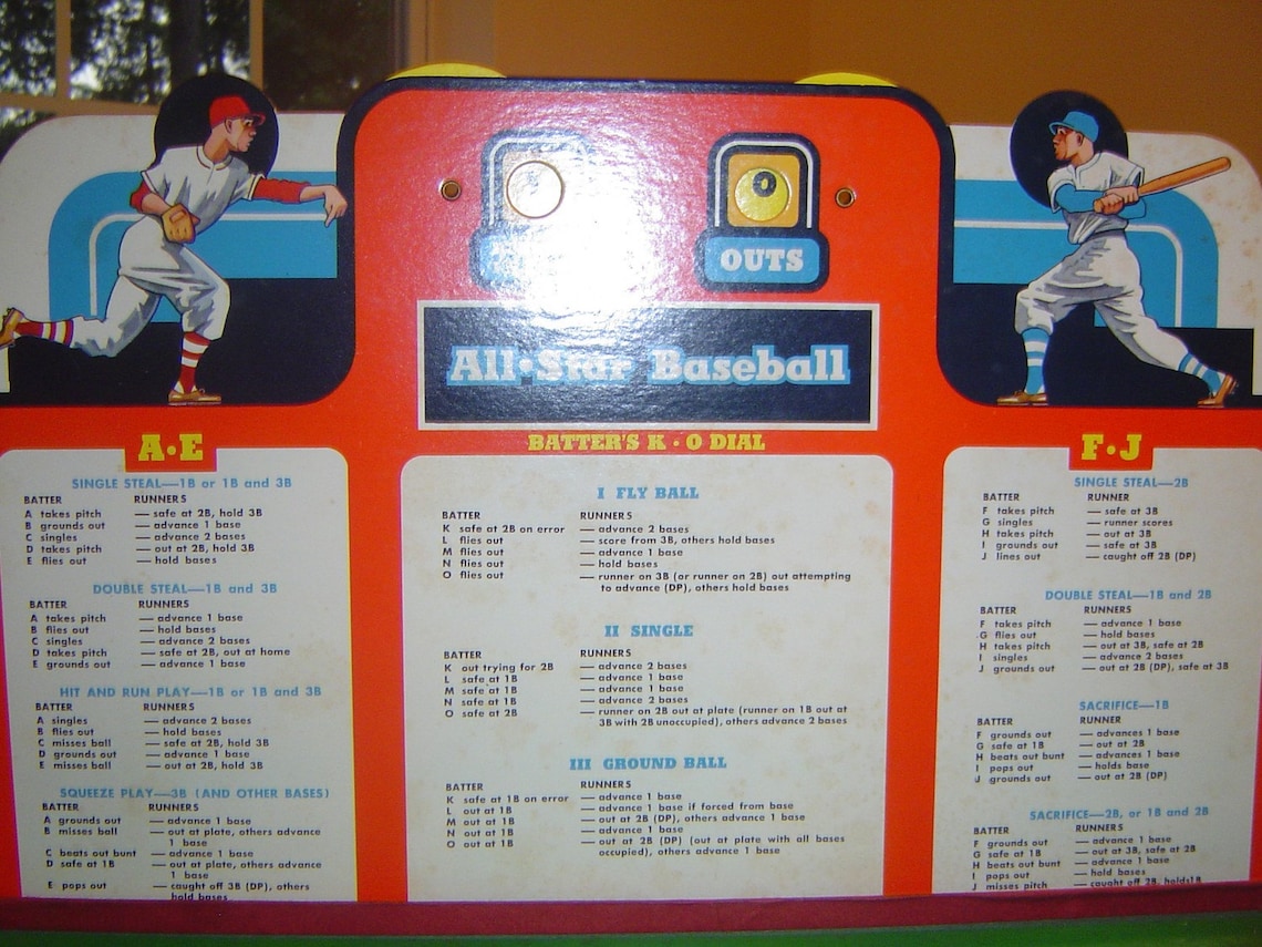 CADACO All Star Baseball Game with 1966 discs | Etsy