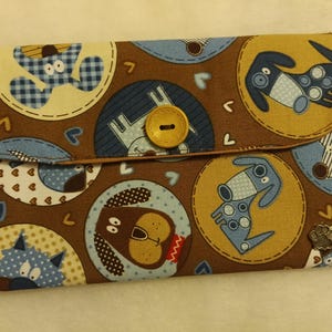 Dog Wallet For Mom Ladies Gift Handmade Fabric Wallet For Her Handmade Ladies Wallet Gift For Dog Lover