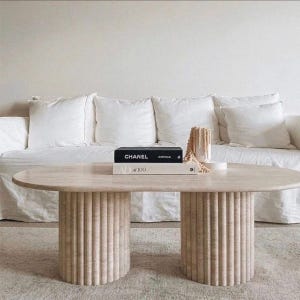Travertine Marble Coffee Table