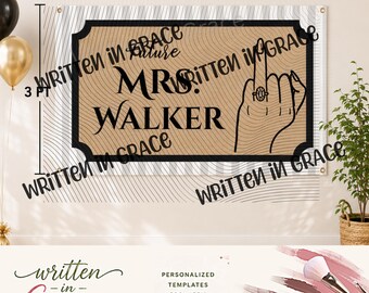 Future Mrs. Bridal Shower Banner Template