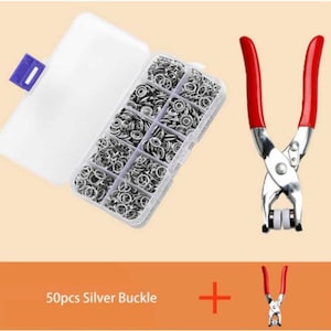 Heavy-Duty Snap Button Kit with Pliers – 50/100/200 Sets for Sewing & Crafts