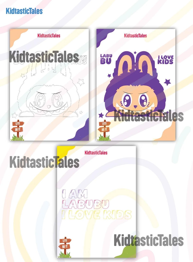 Labubu Coloring Book Printable PDF for Kids – Fun Magical Labubu ...