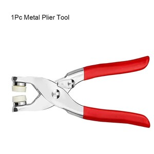 May include: A metal plier tool with red handles. The tool has a silver body and is designed for gripping and manipulating small objects. The text "1Pc Metal Plier Tool" is visible in the image.