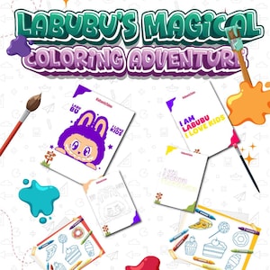 Labubu Coloring Book Printable PDF for Kids – Fun Magical Labubu ...