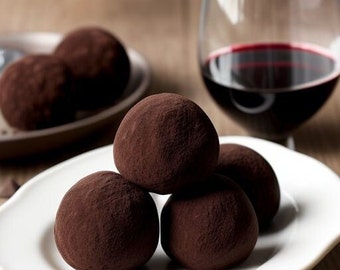 Cabernet Sauvignon Dark Chocolate Truffles (16 count)