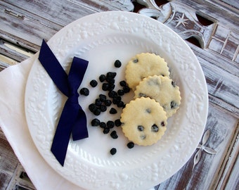 Gourmet Blueberry Butter Cookies (12 Count)