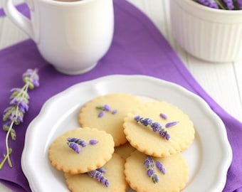 All Natural & Organic Lavender Cookies (1 Dozen)