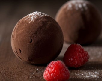Dark Chocolate Raspberry Truffles (16 count)
