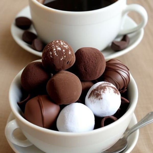 Surtido de trufas de chocolate (3 sabores - 15 unidades)