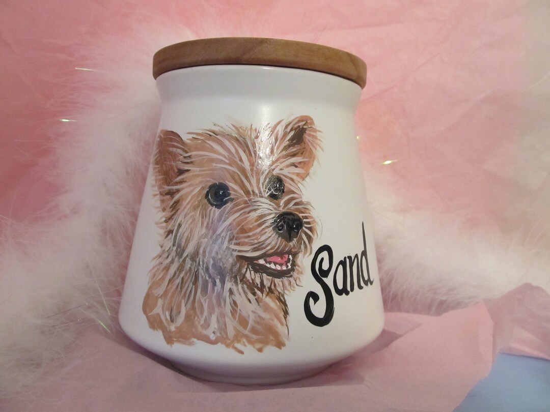 Custom Dog Cat Bird Urns Hand Painted Pet Urn Portrait Urn for Ashes