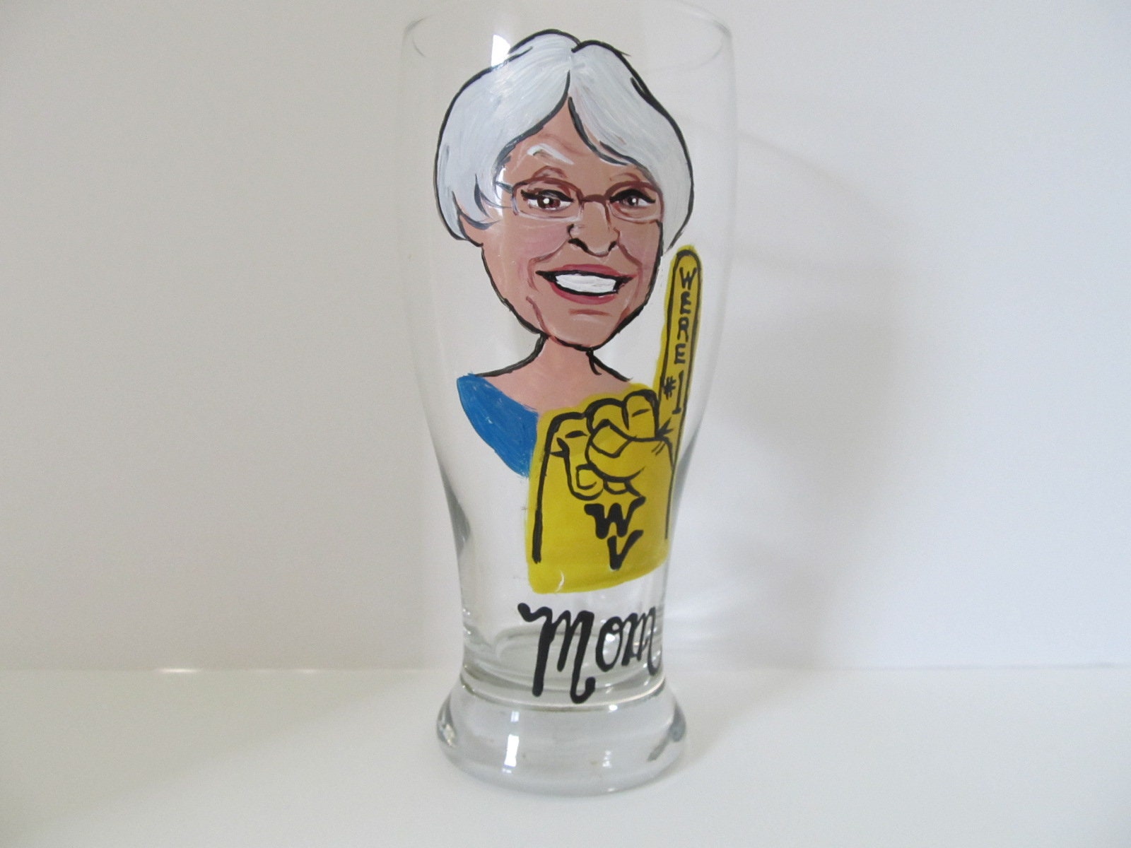 Custom Caricature Hand Painted Crystal Wine Glass – A Wincy Glass N Design