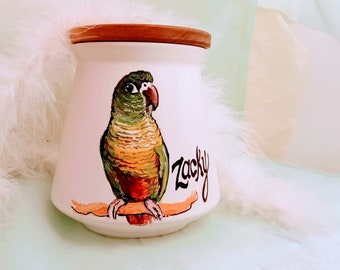 Pet Loss Dog Urn Hand Painted Custom Pet Memorial Portrait Urn For Ashes Pet Memorial Dog Cat Bird Urn  Personalized Custom Urn  Pet Funeral