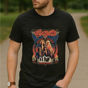 Aeropunk T-Shirt, klassisches Rockband-T-Shirt, Aeropunk Album Merch, Unisex-Rockmusik-Shirt, Vintage Konzertkleidung