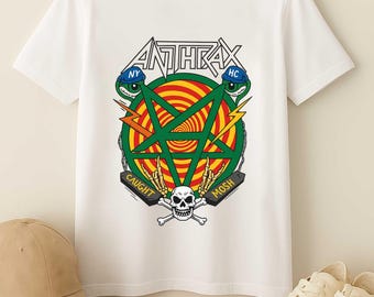 Vintage 1990 Anthrax Persistence of Time Band T-shirt