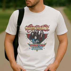 エアロスミス Tシャツ – ロックミュージックバンドシャツ – エアロスミスツアー＆アルバムシャツ – エアロスミスバンドグッズ – ユニセックスロッカー服